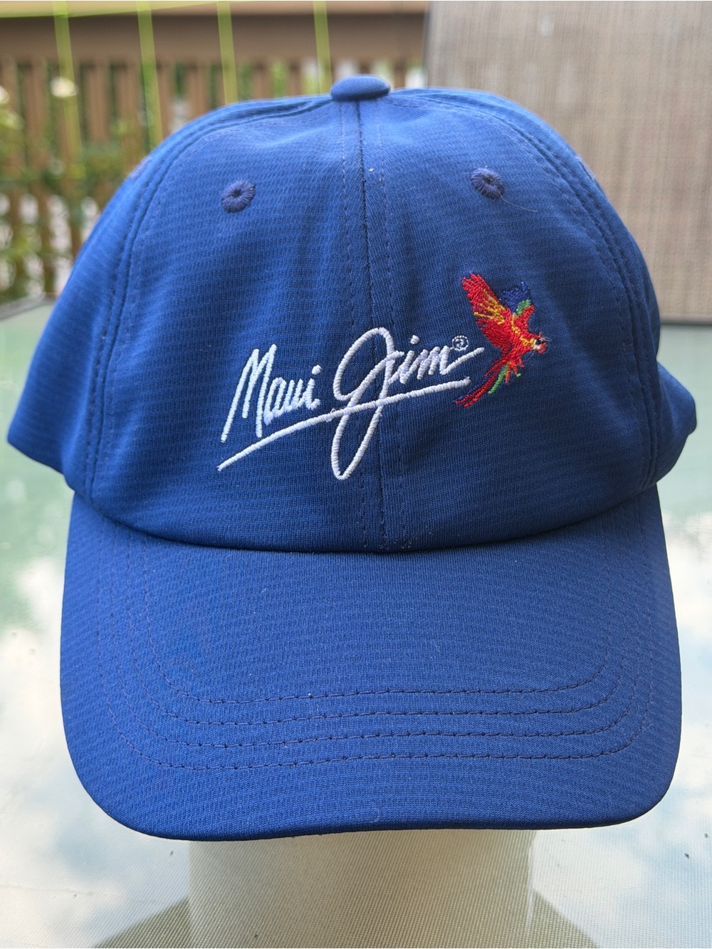 Maui Jim Adjustable Baseball Cap. Blue. In Excellent Condition.